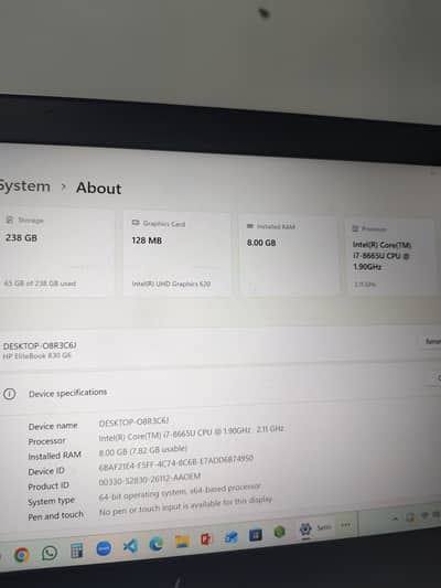 Hp elitebook 830 g6 core i7