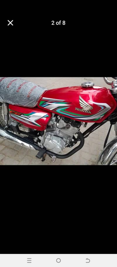 Honda cg 125 2022.2023 model ha Hyderabad number ha