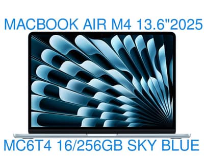 MACBOOK AIR M4 CHIP 13.6"MC6T4 SKY BLUE