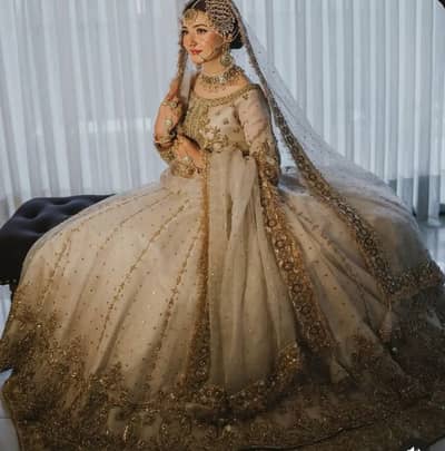Hania Amir inspired bridal lehenga