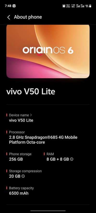 Vivo V50 Lite