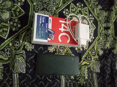 Redmi 14c phone for sale 10/10 6/128 memory full box with warranty