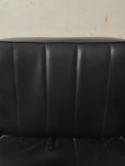 black leather sofa chair
