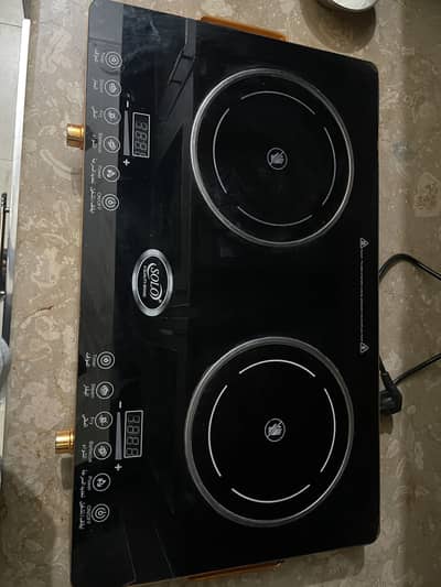 Solo Double Electric Stove 3500W - Slightly Used (Excellent Condition)