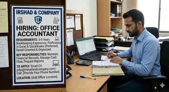 Office Accountant Required for Business Accounts Management