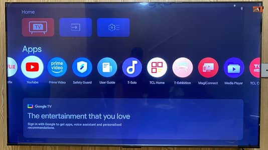 TCL 65 Smart QLED in new condition