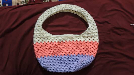 Crochet tote bag