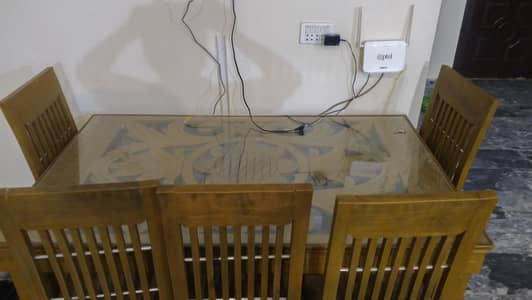 dinning set with 6 chairs