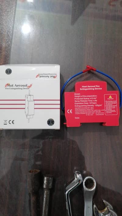 Sogo and Hot aerosol fire extinguisher device for DP Box