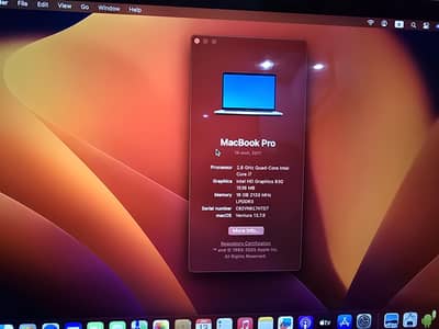 Apple MacBook Pro 15" 2017 | Core i7 | 16GB RAM