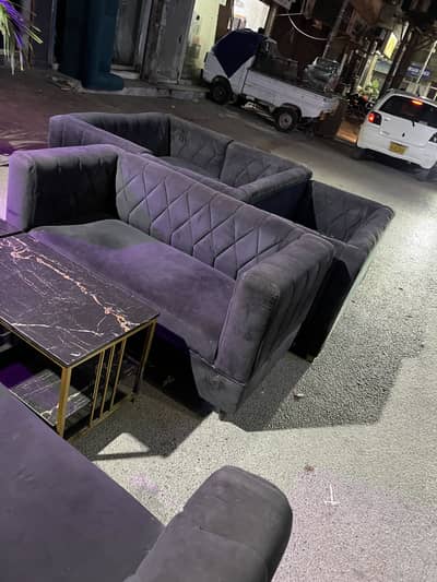 5 two seater sofas and 3 new tables reasonable price
