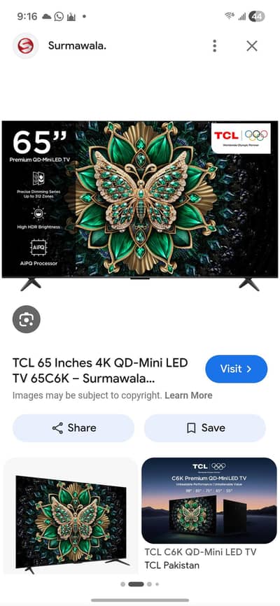 TCL LED 65"