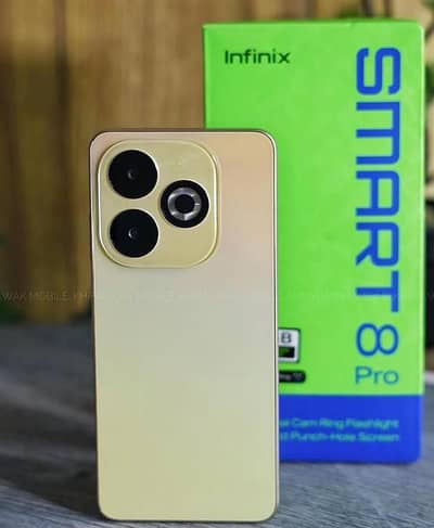 IInfinix Smart 8 Pro ( 4+ 4 / 128gm) panel changed with box charger