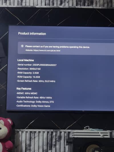 TCL 65 inch QLED