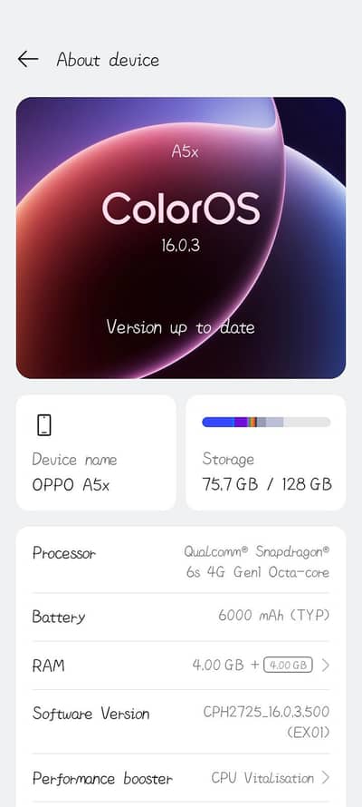 OPPO A5X 4/128