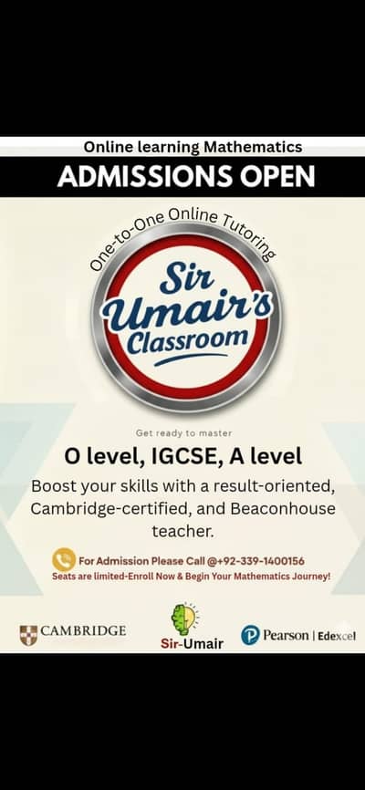 Ace O-Levels to A-Levels Math | Cambridge Certified Teacher
