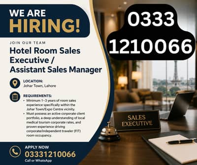 Hotel Room Sales Executive / Assistant Sales Manager