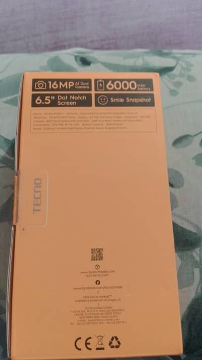 Tecno Spark 7 2GB/32GB - 10/10 Condition - Box + Charger