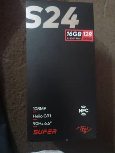 Itel S24 16/128 fast phone with box seald itel s23 se acha hyl