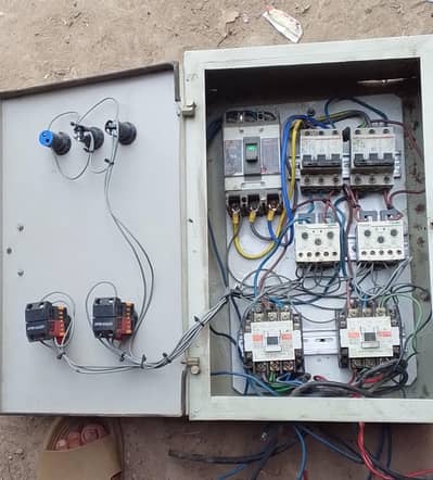 "Industrial Electrical Control Panel for 3 Phase Machines - Used"