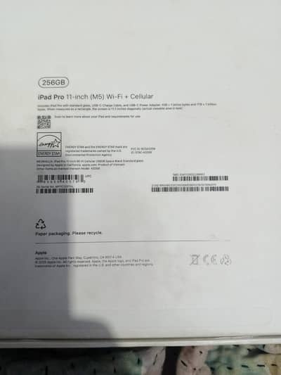 iPad pro M5 256gb wifi cellular
