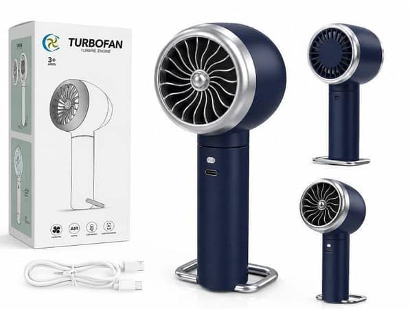 TurboFan Rechargeable Handheld Fan