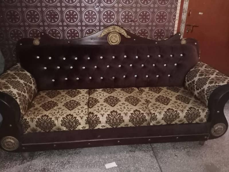 three & 1 seater sofa + table 1