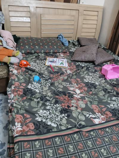 bed set with mattress two wardrobe one storage devider sofa 3 seater