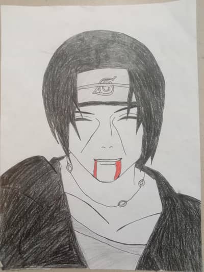 Itachi Uchiha dead scene sketch For sale