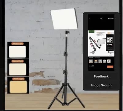 Studio light with 7 feet stand