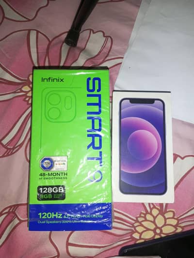 Iphone 12 mini and infinix Smart 9 for Sale