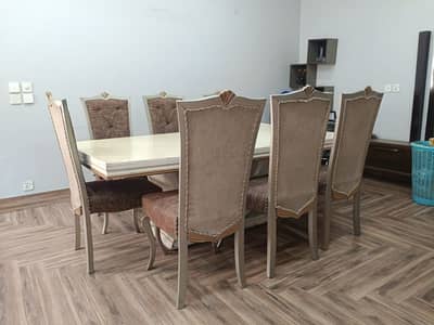 Dining table with 8 chairs