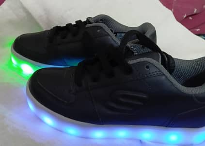 Skechers original lighting colours shoes with 11 colours light