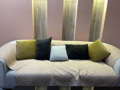 Sofa Set 7 Seater | comfortable filling | light gray color