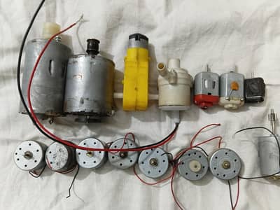 pack of 15 dc motors of different volt ratings