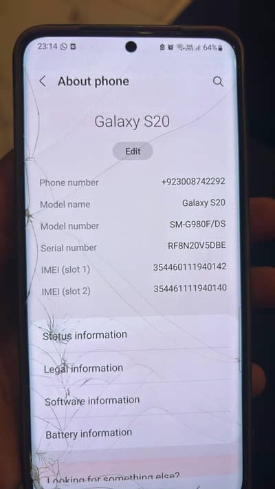 Samsung Mobile S20