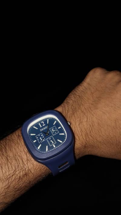 beautiful watch blue colour