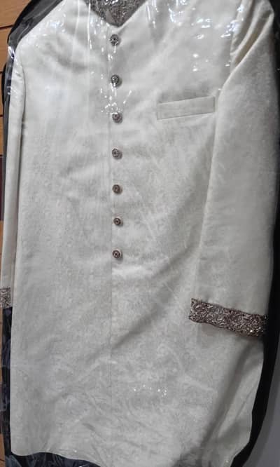 small size shirwani set for groom.