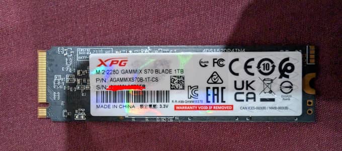 Xpg gammix s70 blade Nmve gen 4*4 1TB