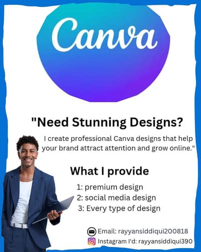 Your brand deserves to STAND OUT! / I give canva design service