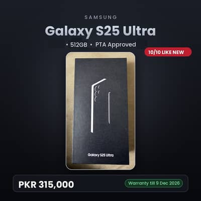 Samsung Galaxy S25 Ultra 512GB Titanium Grey | PTA | Warranty | Box
