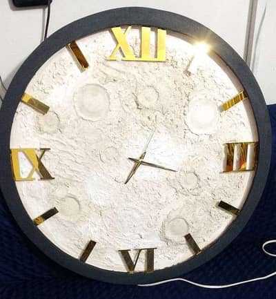 Moon wall clock light