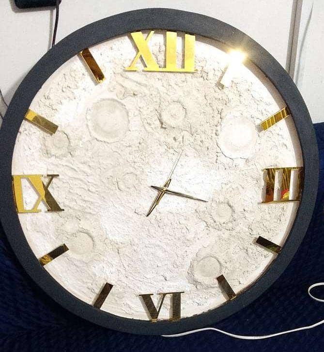 Moon wall clock light 0