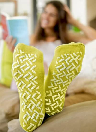 10,000 Pairs Export Quality Anti-Slip Cotton | Hospital Grip Socks