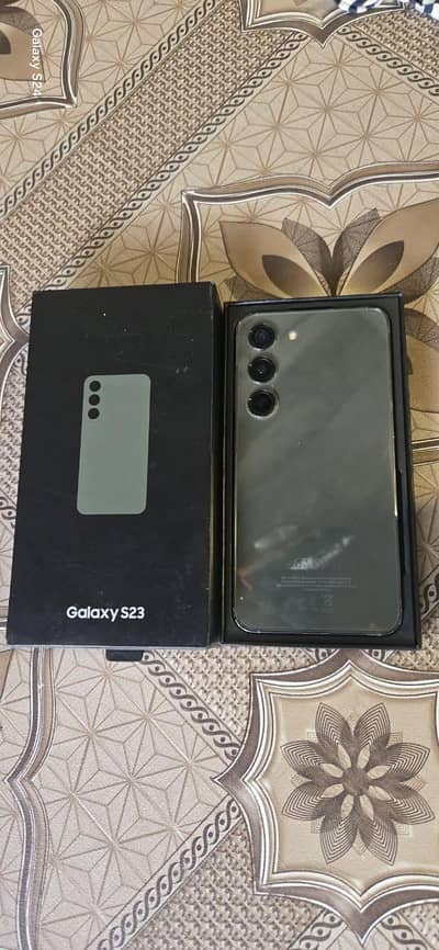 Samsung Mobile S23 factory unlocked Sim time available with box