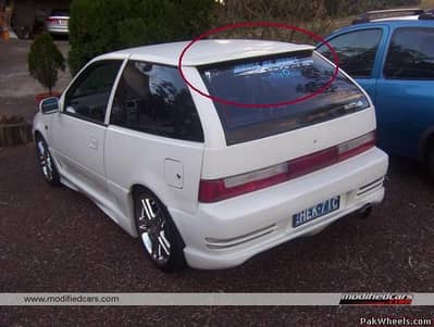 Suzuki Swift Cultus GTI Genuine Plastic Spoiler