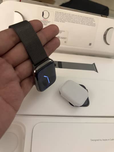 Apple Watch Series 8 Black Stainless Steel 45mm with box