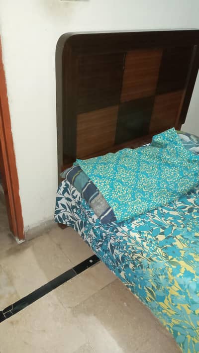 single bed with metras condition like new just 2 months use molty foam
