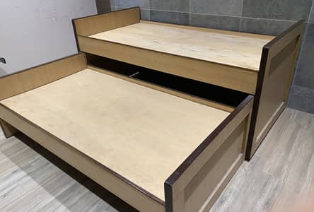 Pull-Out Double Bed / Trundle Bed with Extra Sleeping Space