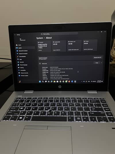 Hp probook core i5 8th gen